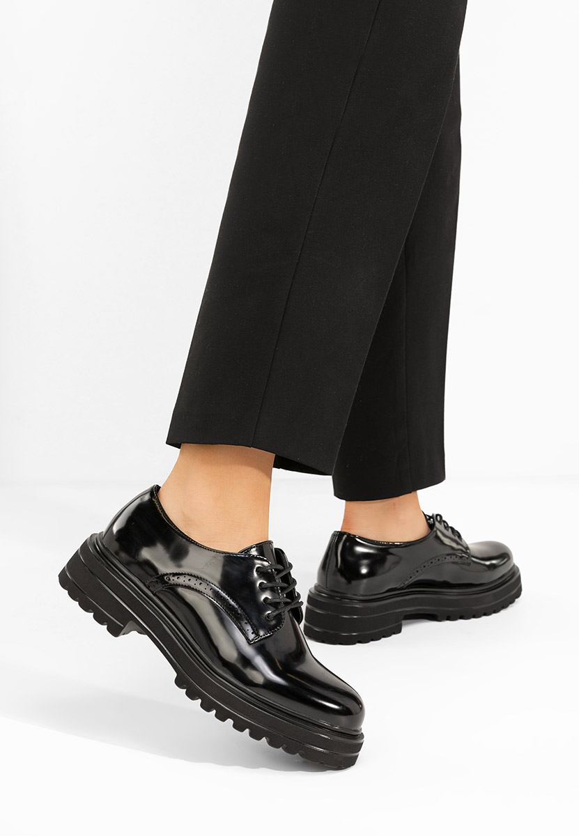 Pantofi oxford dama Danina V2 negri