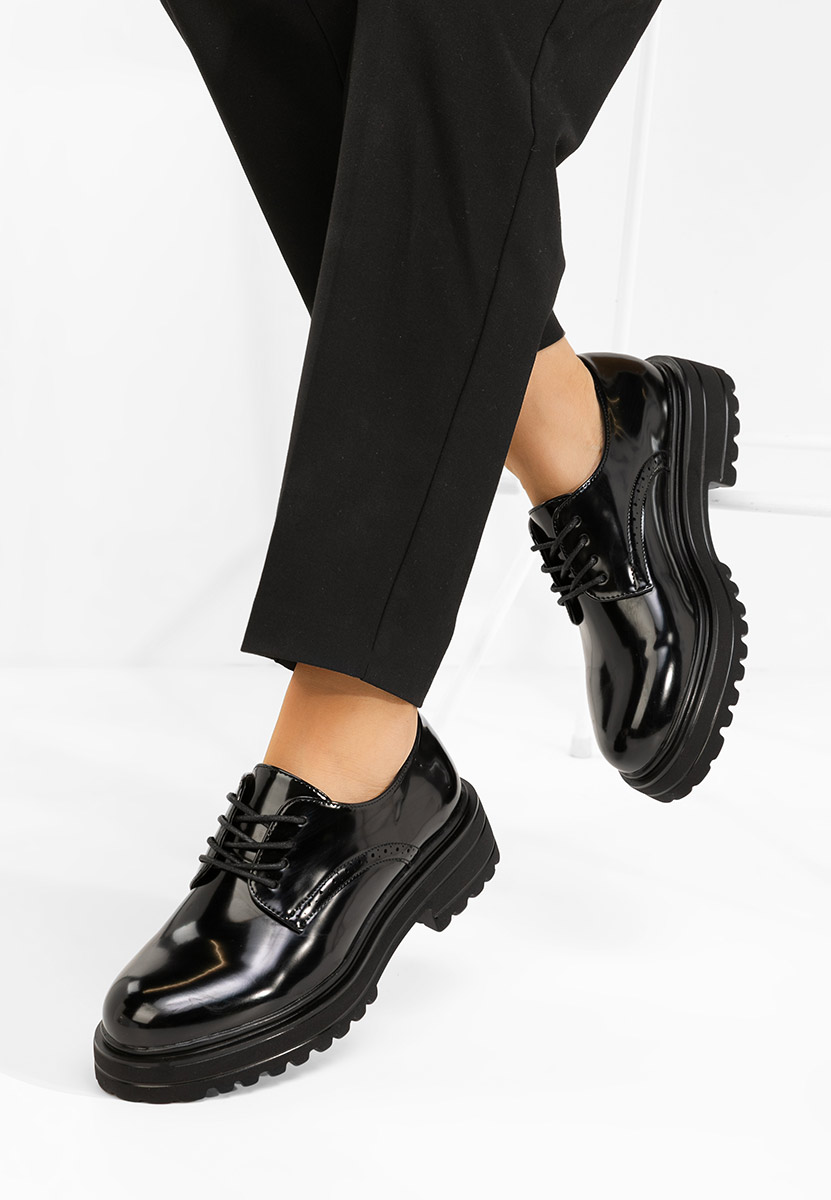 Pantofi oxford dama Danina V2 negri