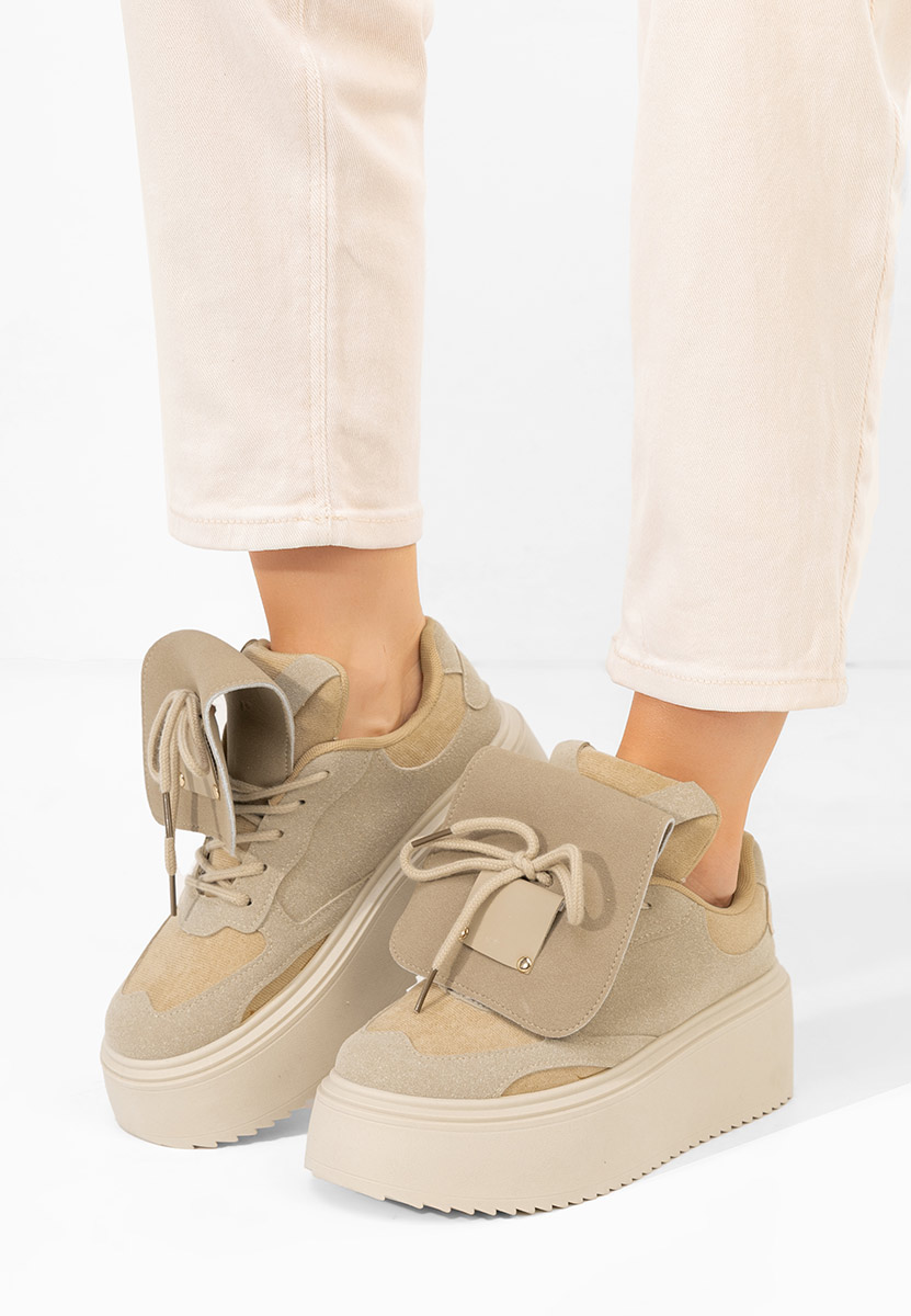 Sneakers cu platformă Oliveia kaki