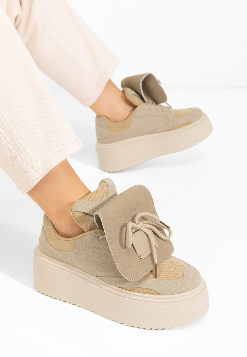 Sneakers cu platformă Oliveia kaki