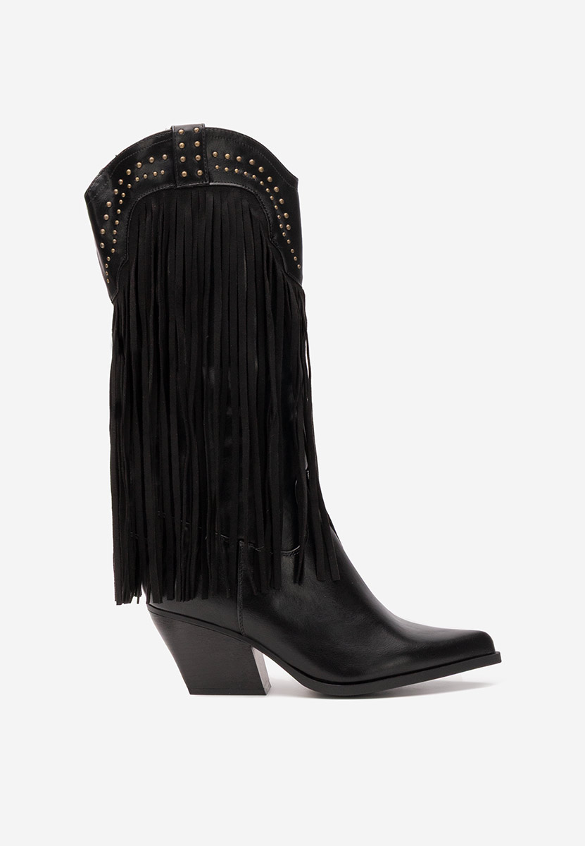 Cizme cowboy Cosira negre