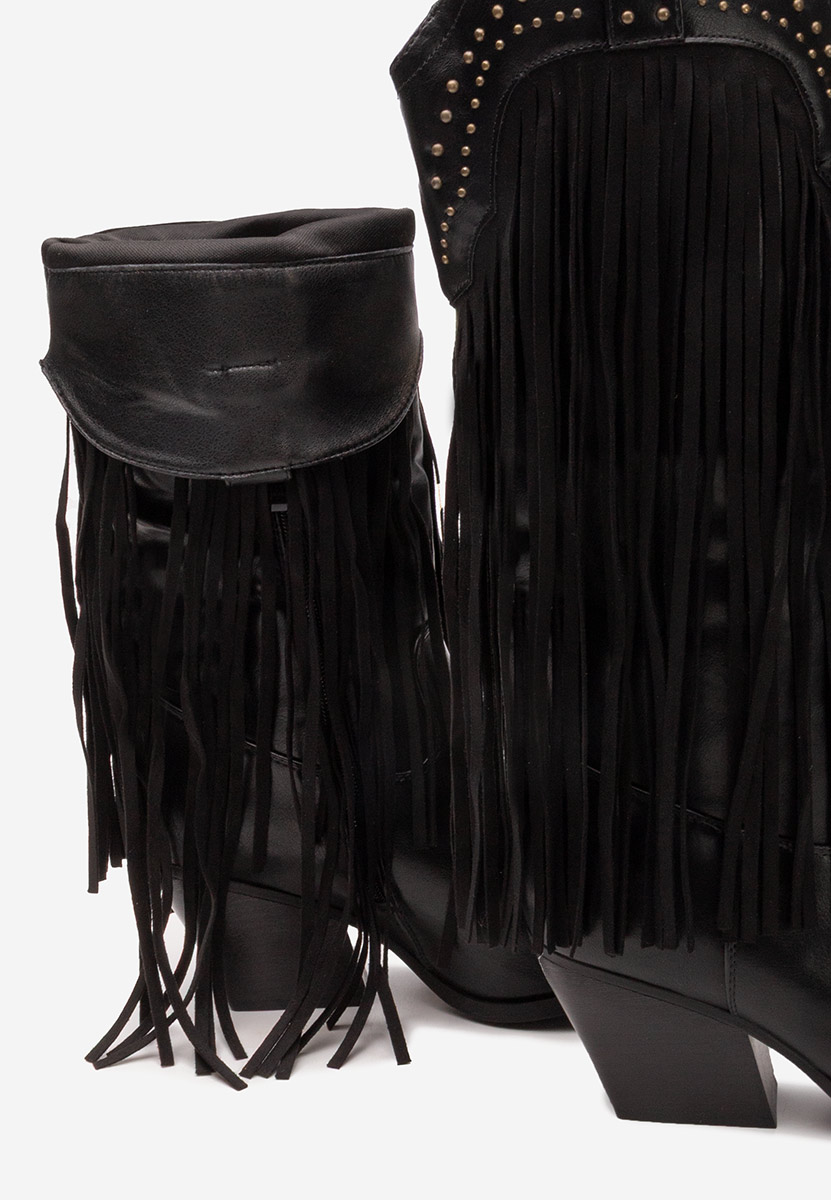 Cizme cowboy Cosira negre