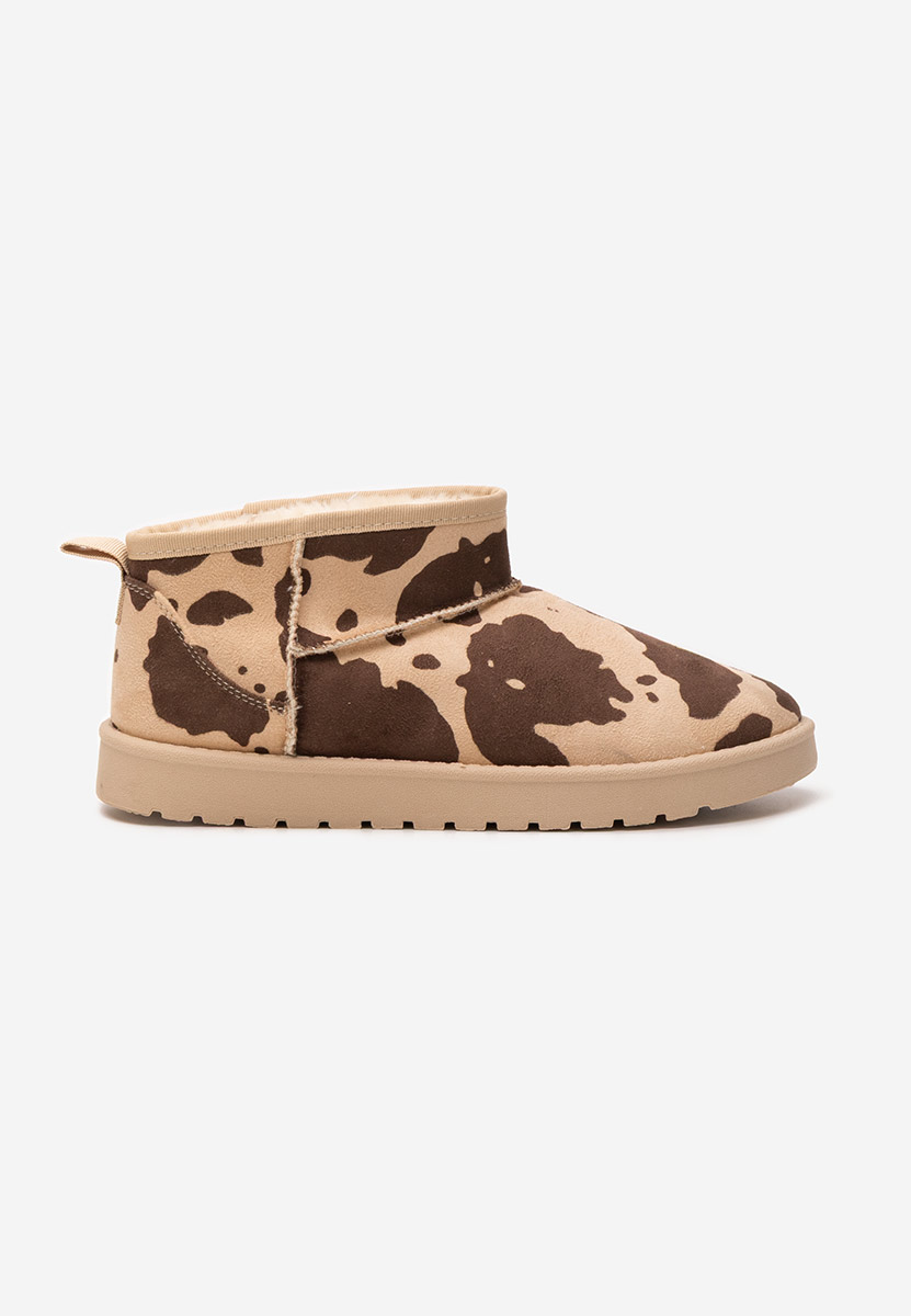 Cizme tip ugg Silora maro