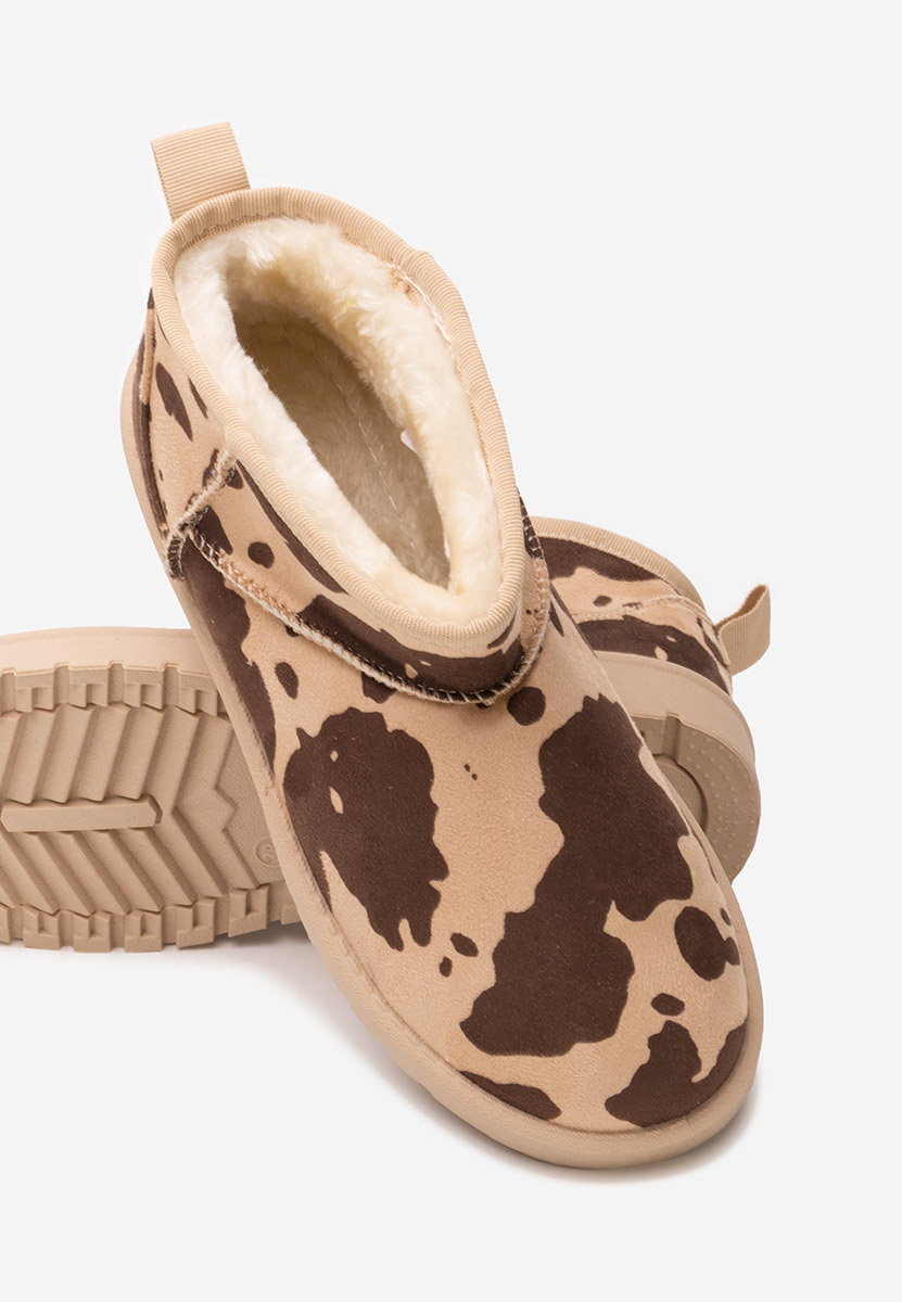 Cizme tip ugg Silora maro