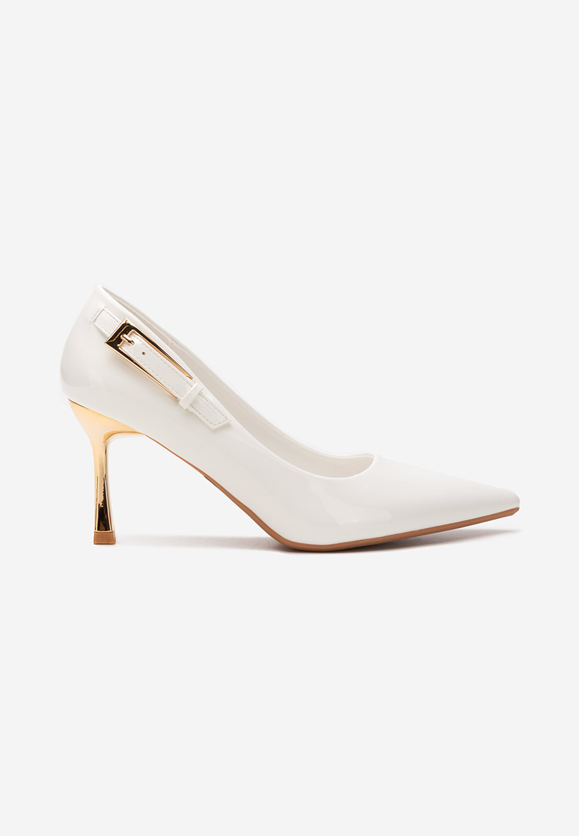 Pantofi stiletto Rosalee V3 albi