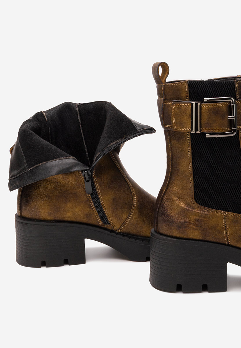 Ghete cu toc Corviana camel