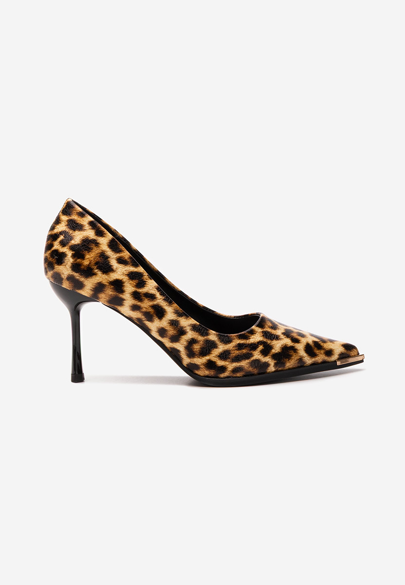 Pantofi stiletto Nideia leopard