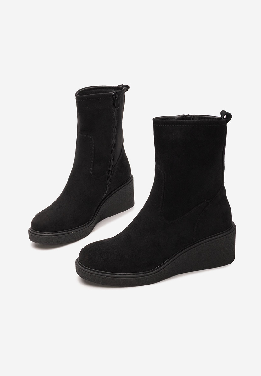 Botine cu platforma Lysara negre