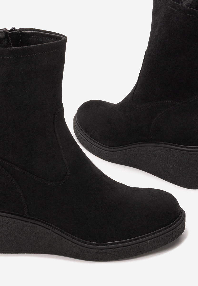 Botine cu platforma Lysara negre