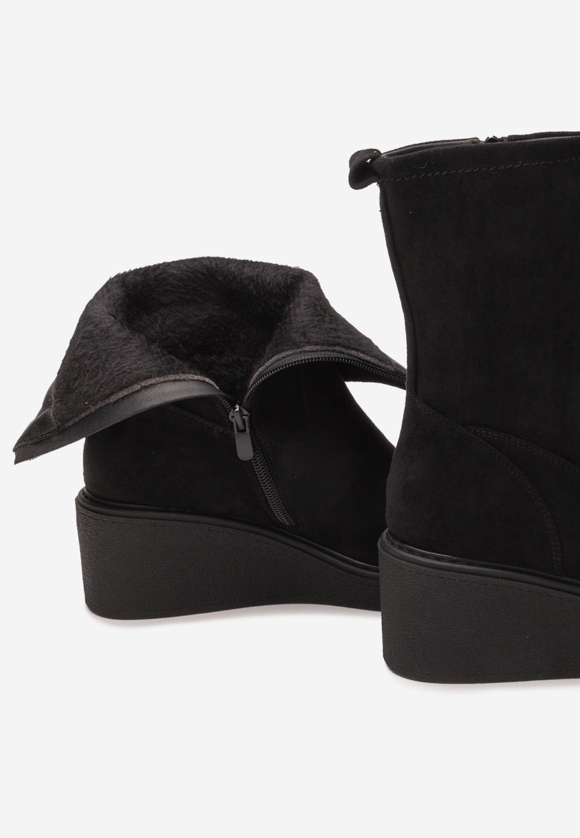 Botine cu platforma Lysara negre