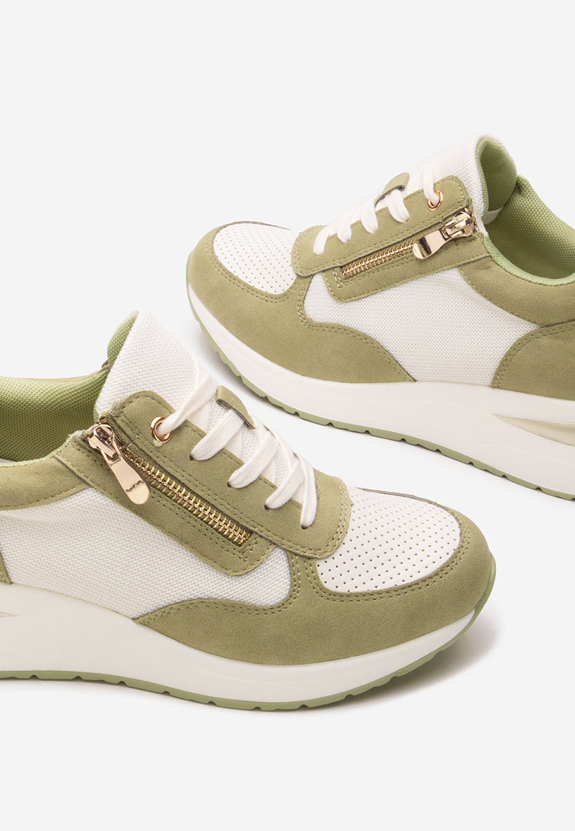 Sneakers cu platforma Floreia verzi