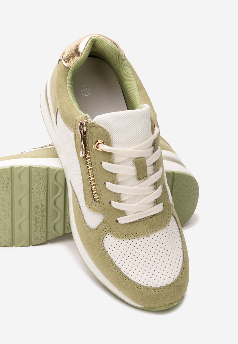 Sneakers cu platforma Floreia verzi