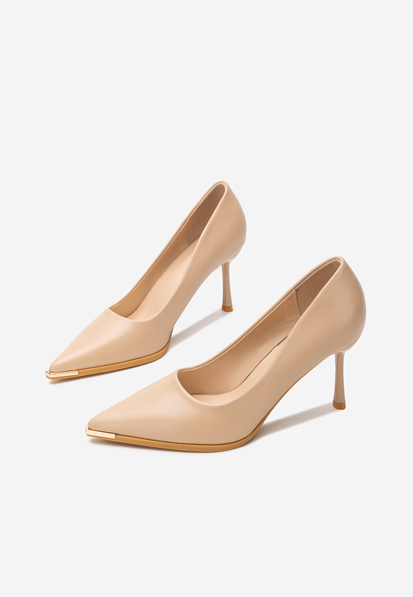 Pantofi stiletto Nideia bej