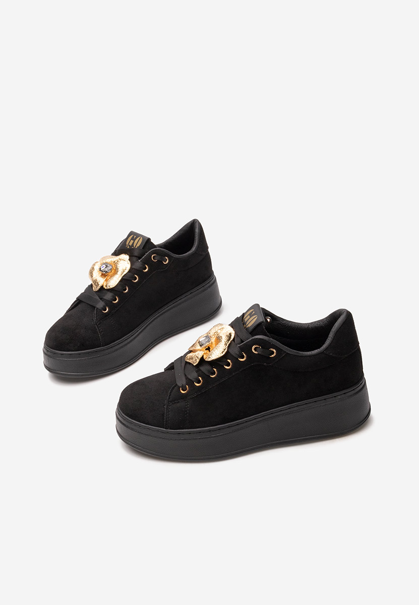 Sneakers cu platformă Nuvina negri