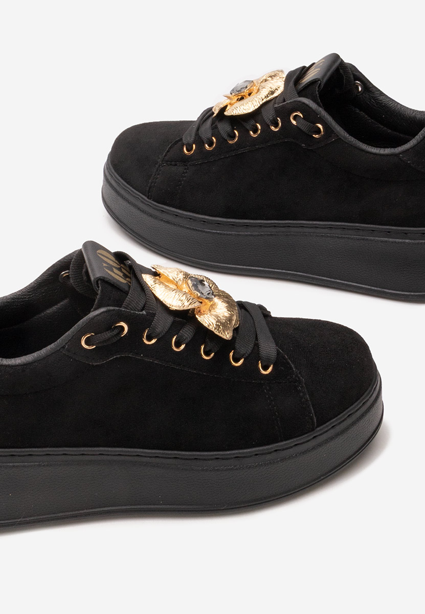 Sneakers cu platformă Nuvina negri