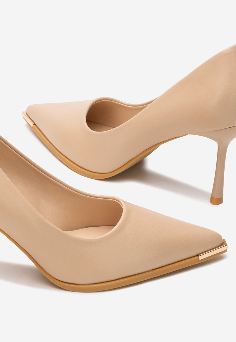 Pantofi stiletto Nideia bej