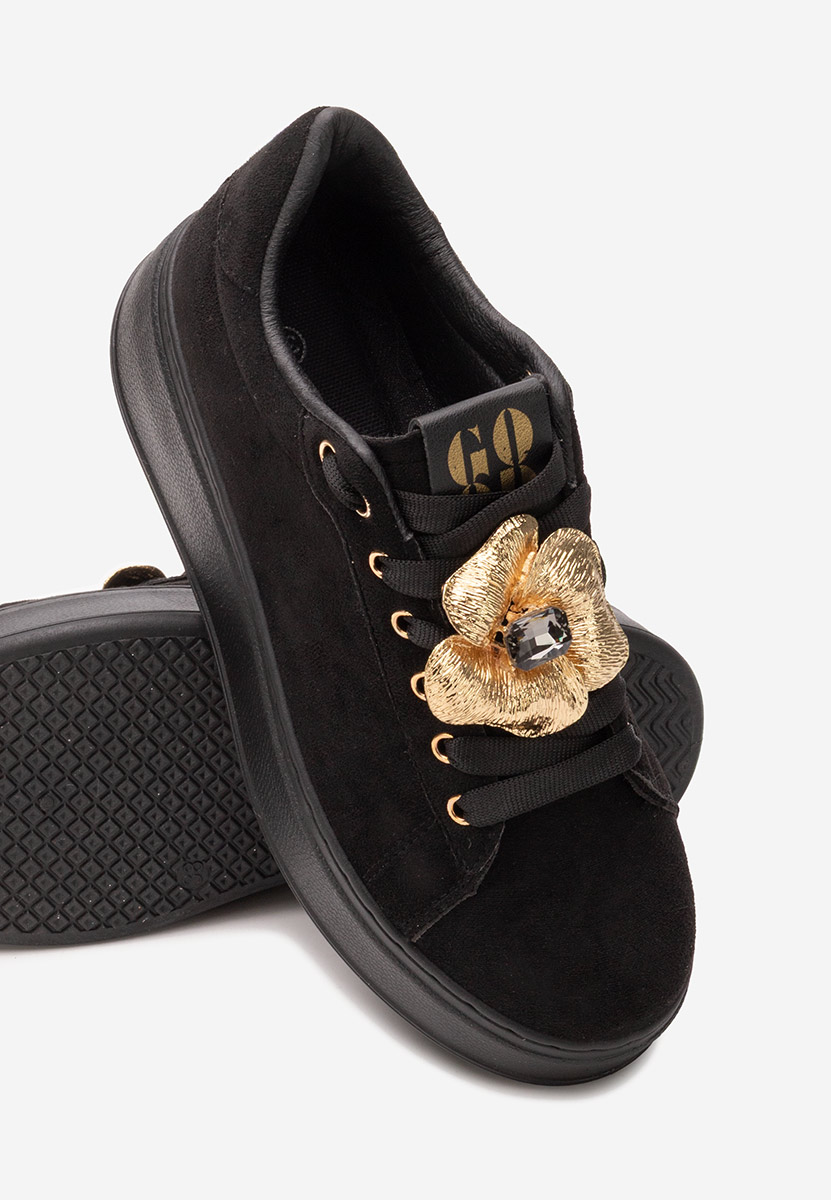 Sneakers cu platformă Nuvina negri