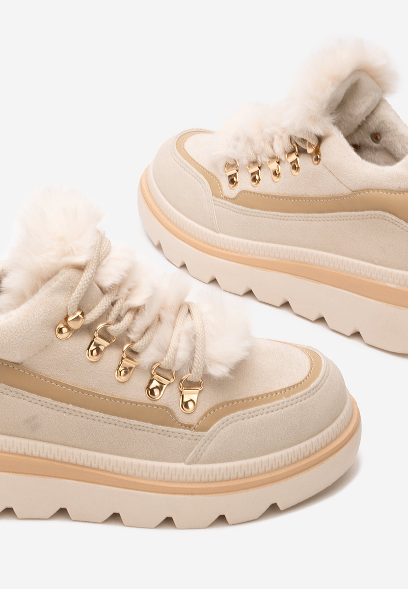 Sneakers dama imblaniti Clavira bej