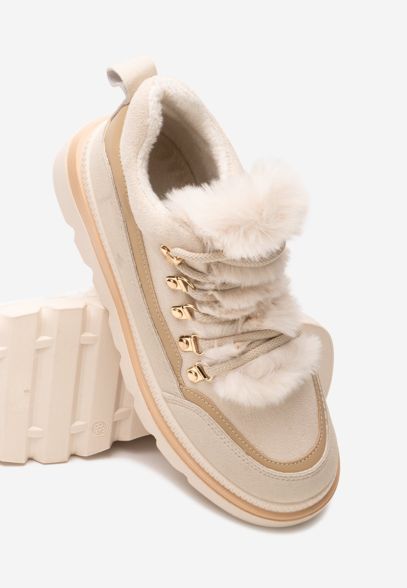 Sneakers dama imblaniti Clavira bej