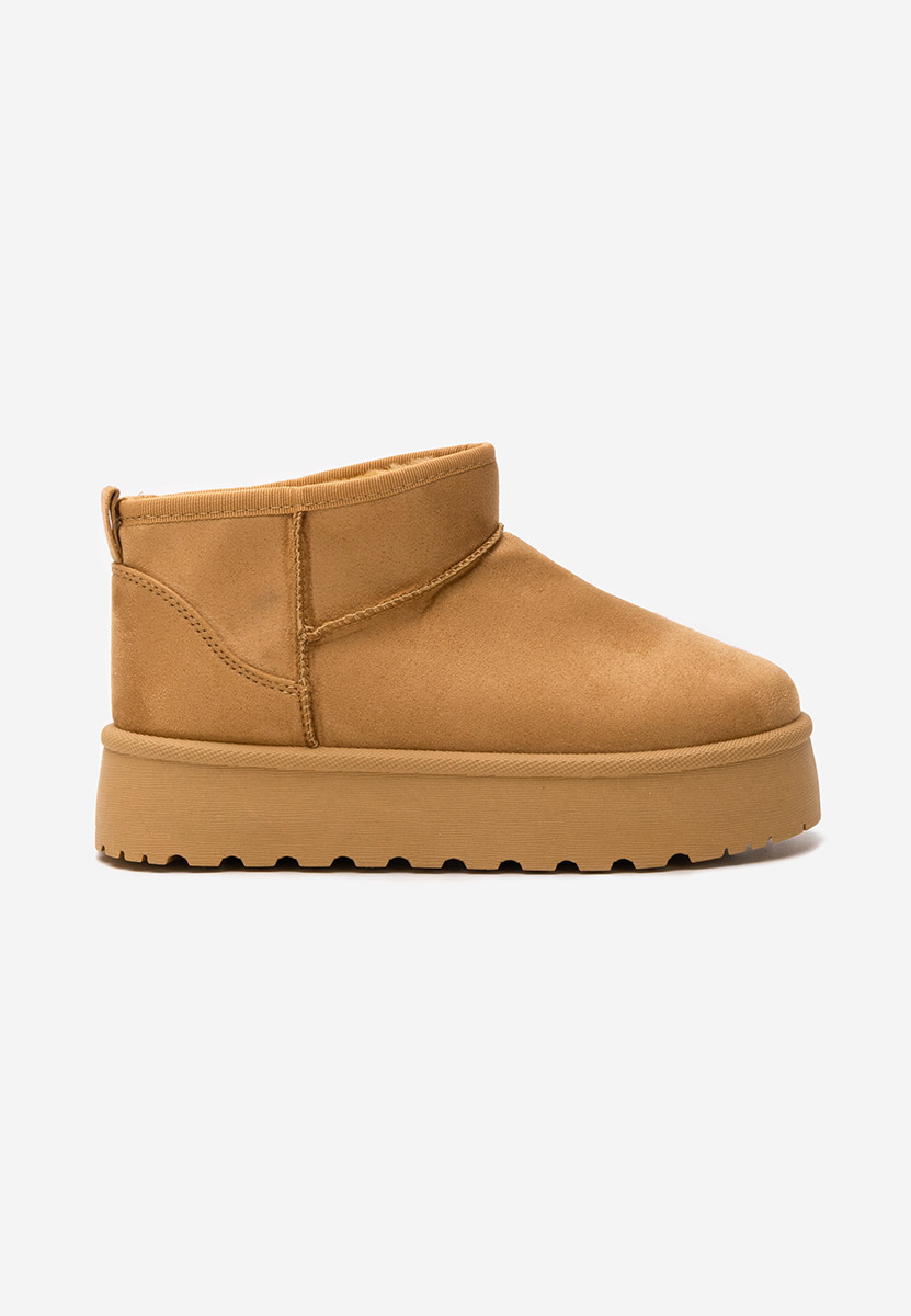 Cizme tip ugg cu platformă Zelira camel