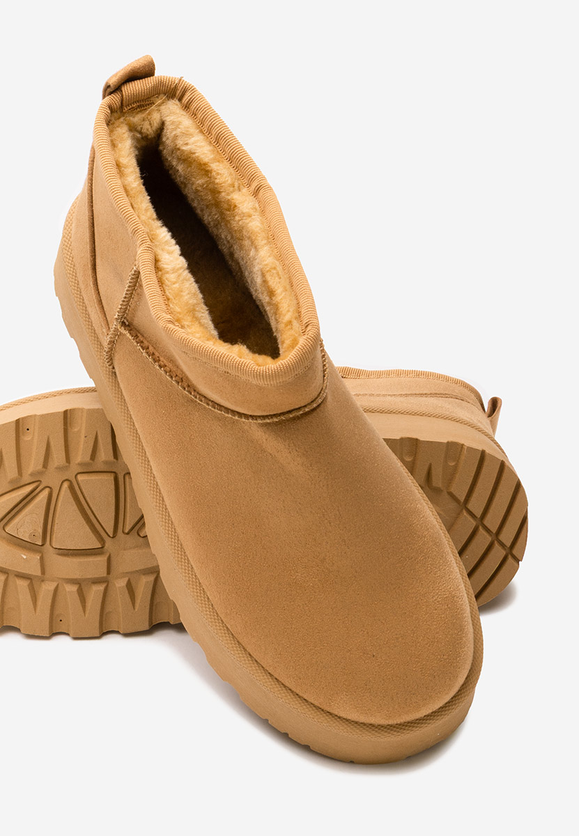 Cizme tip ugg cu platformă Zelira camel