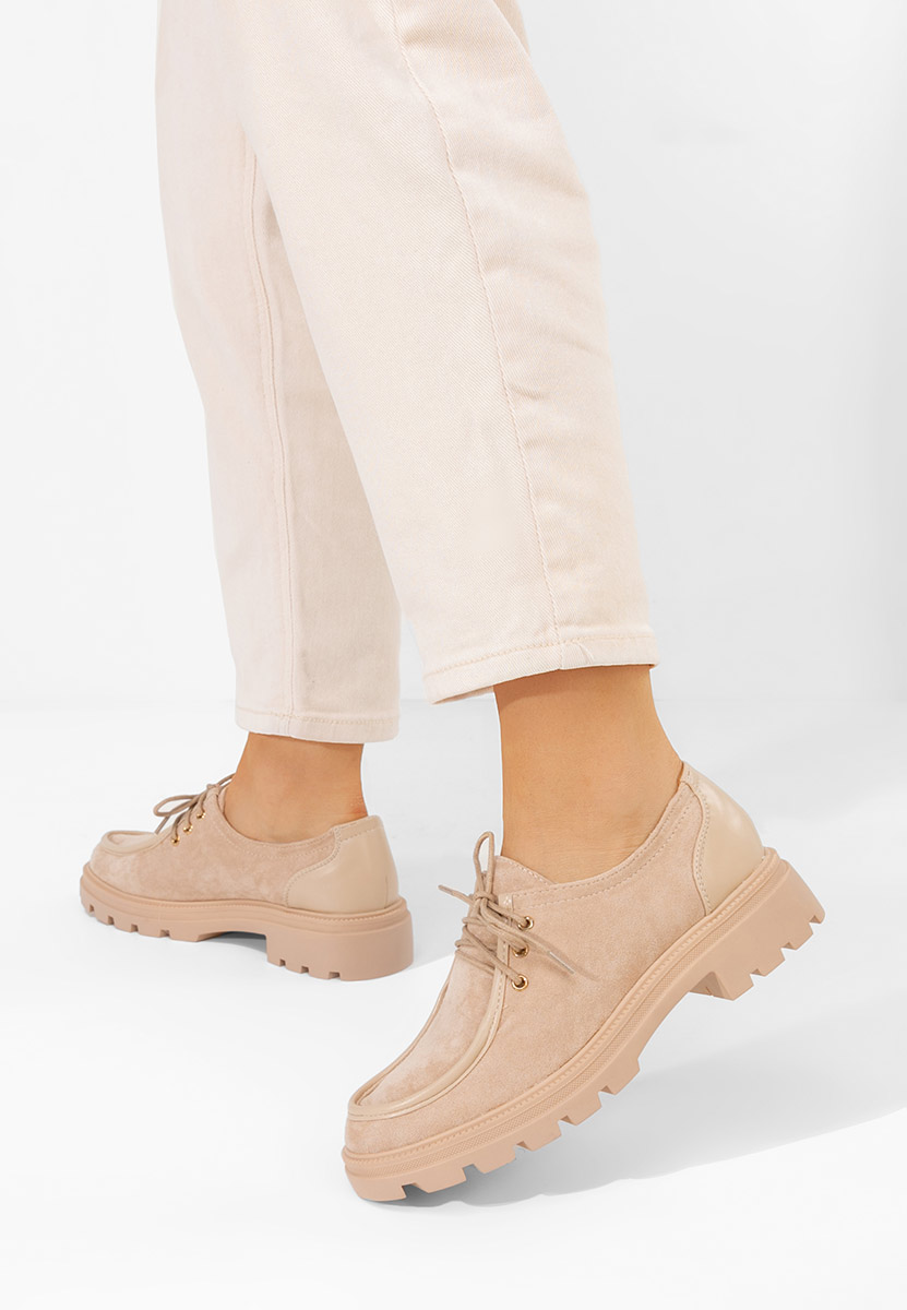 Pantofi casual dama Seliora bej