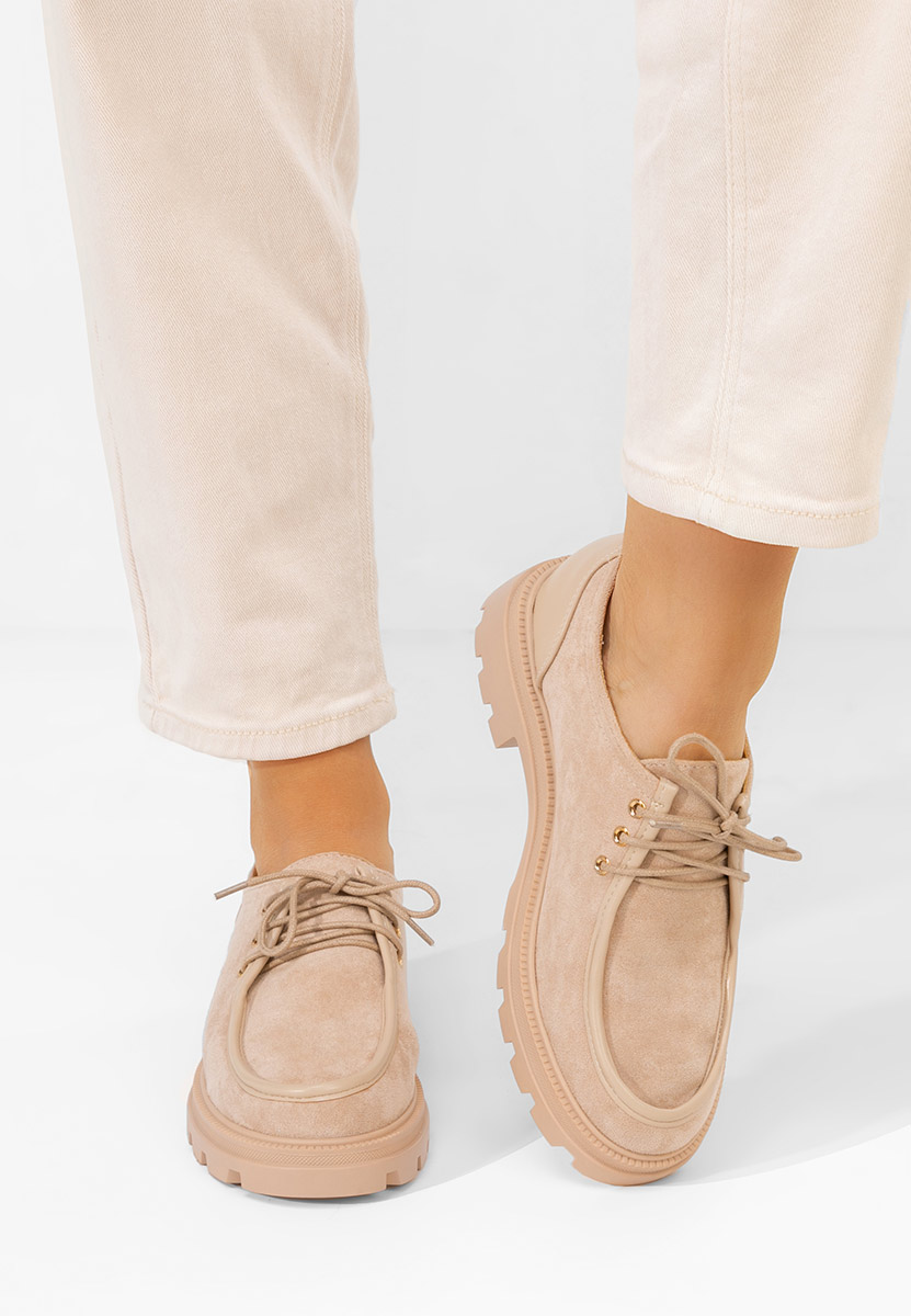 Pantofi casual dama Seliora bej