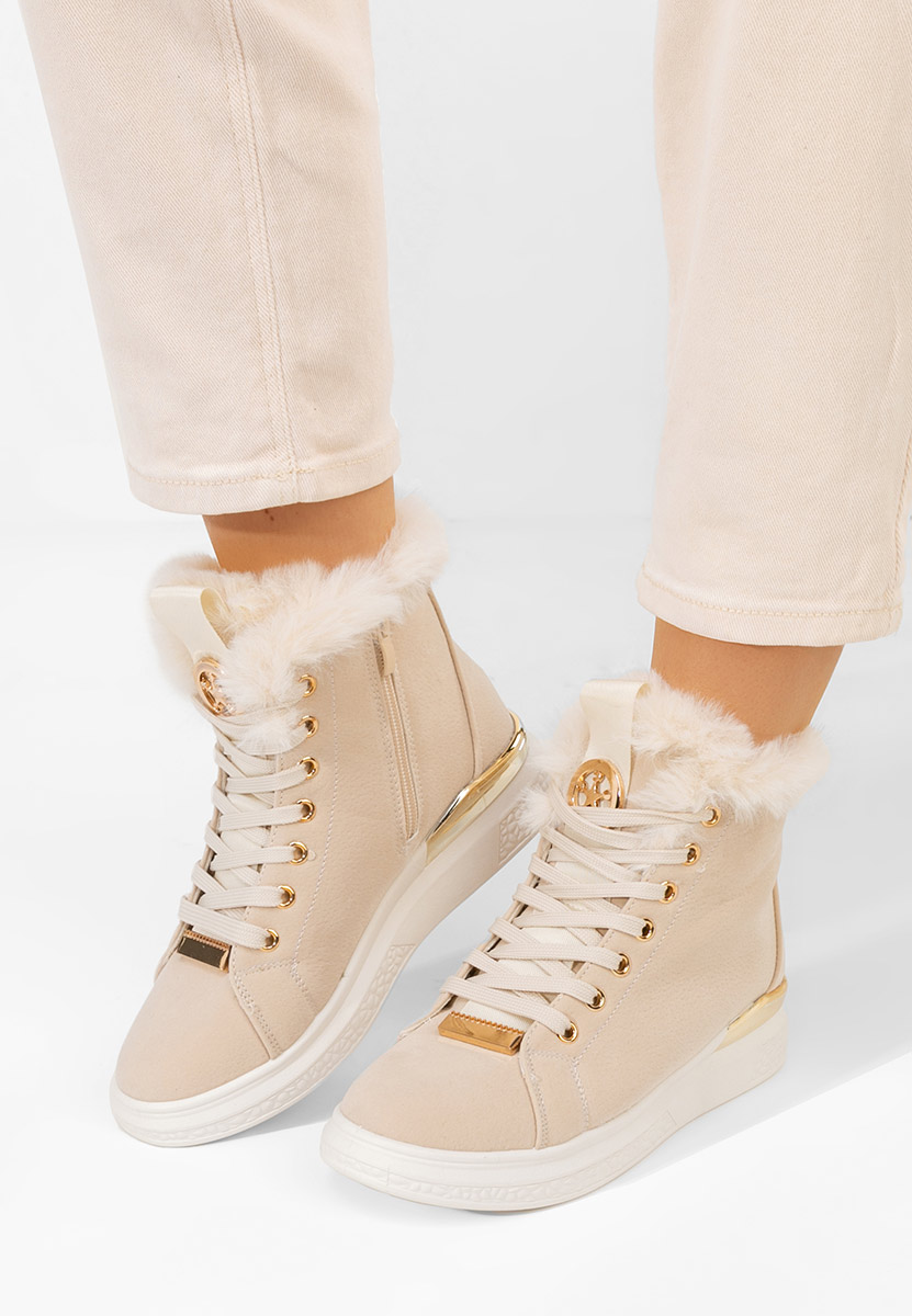Sneakers dama imblaniti Clyra bej