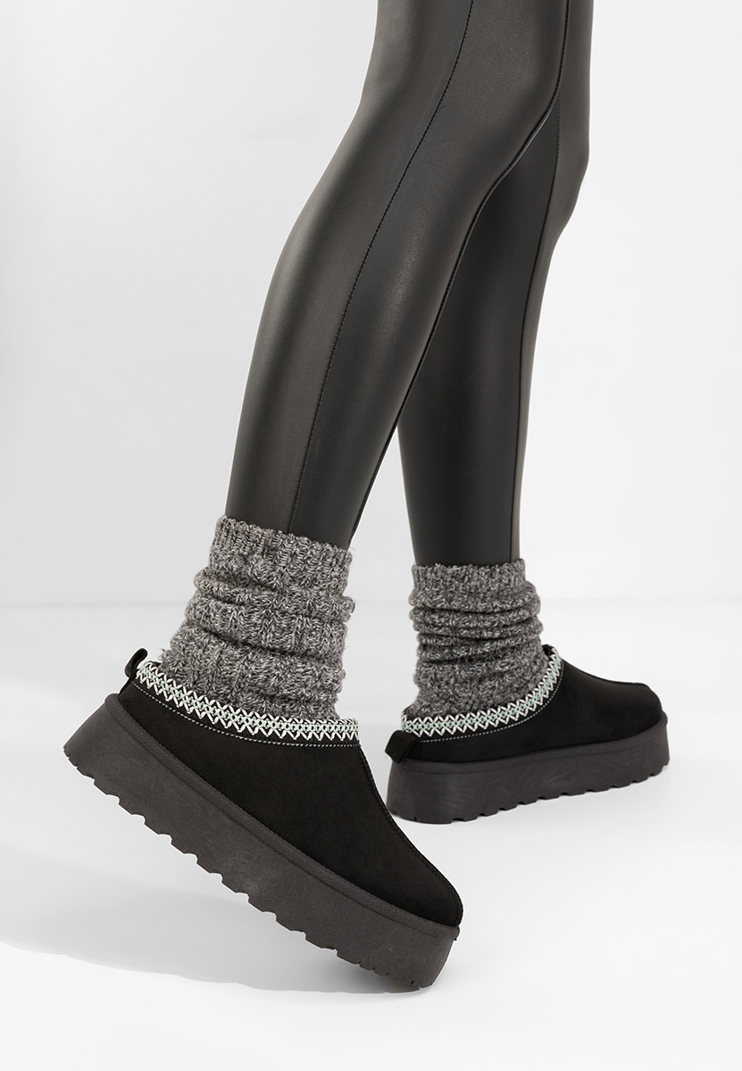 Papuci cu platformă Esmie V5 negri