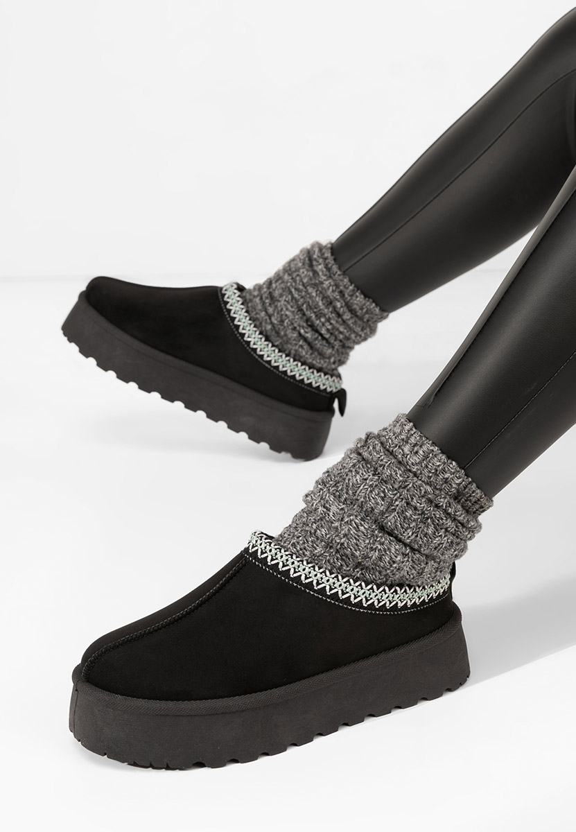 Papuci cu platformă Esmie V5 negri