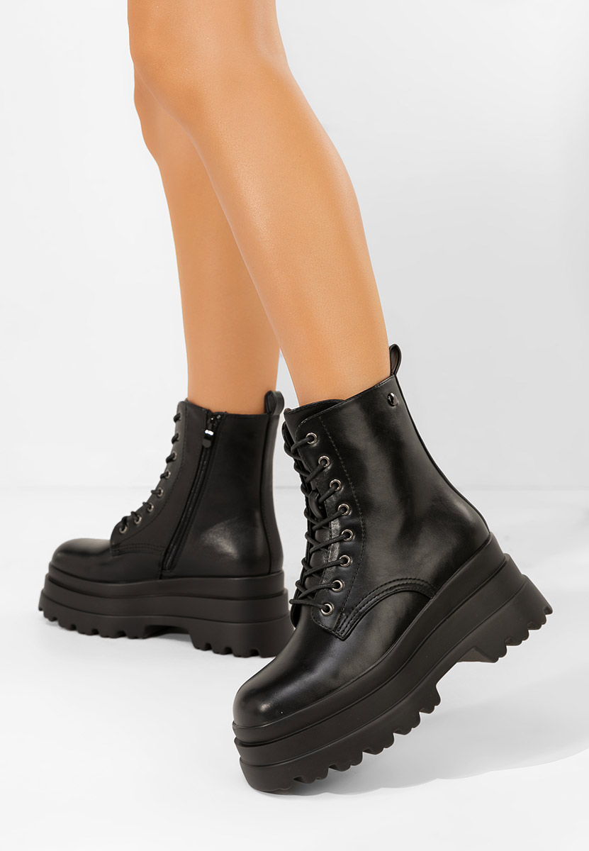 Bocanci cu platformă Loravia negri