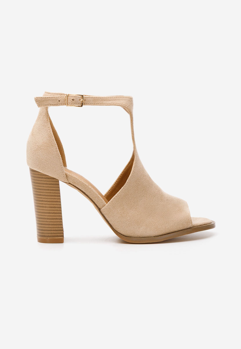Sandale cu toc gros Jolanda kaki Sandale cu toc gros Jolanda kaki