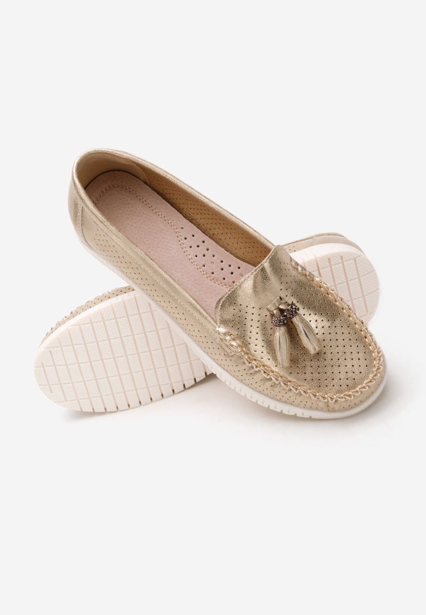 Mocasini dama Sonja V2 aurii