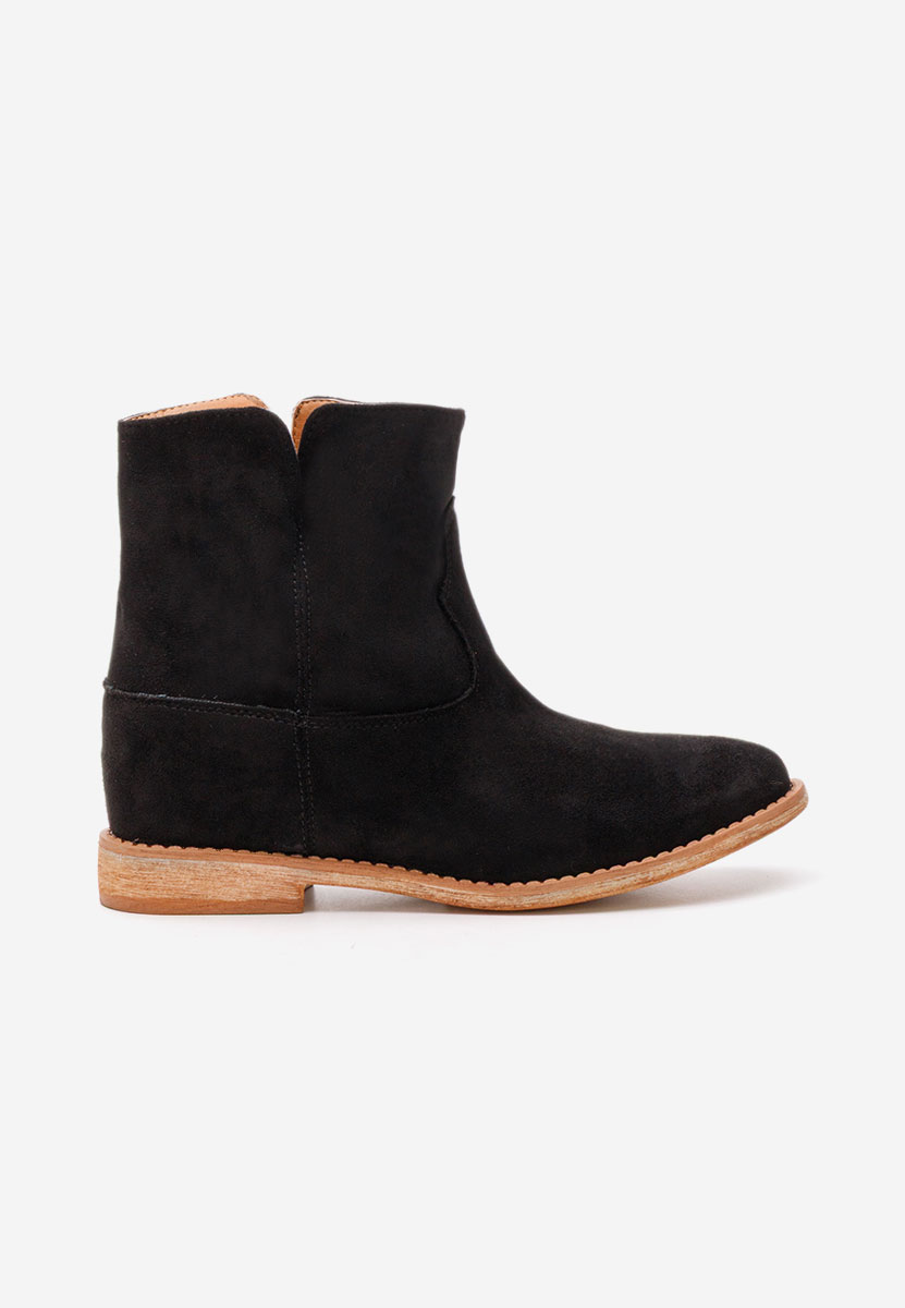 Botine cu platforma negre Acosta