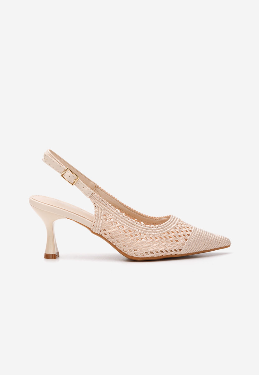Pantofi slingback Deevina bej