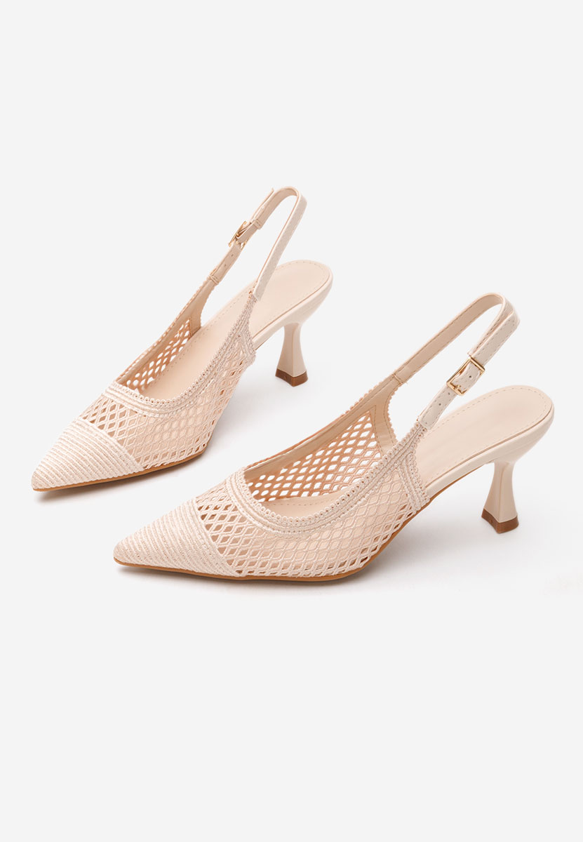 Pantofi slingback Deevina bej