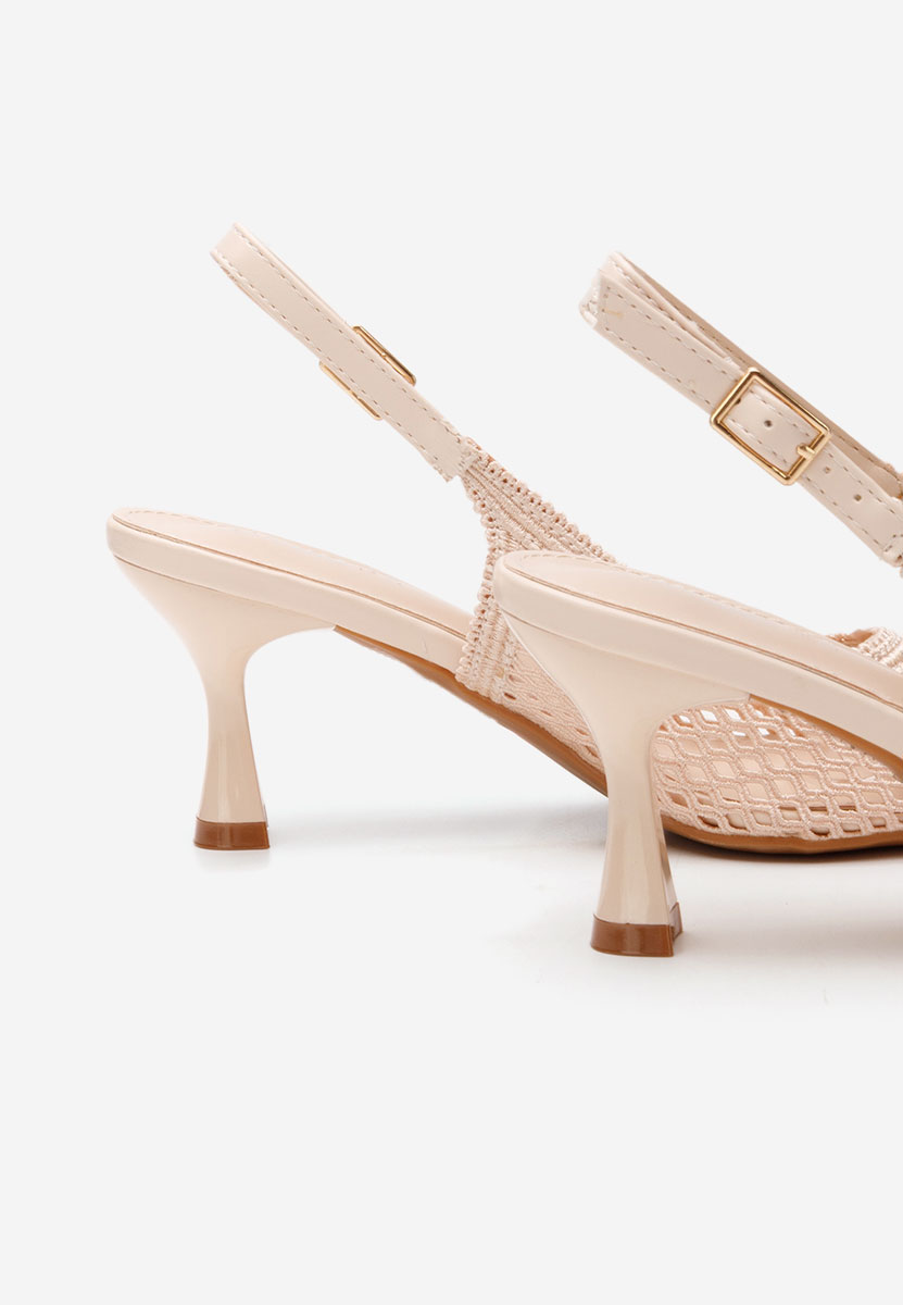 Pantofi slingback Deevina bej