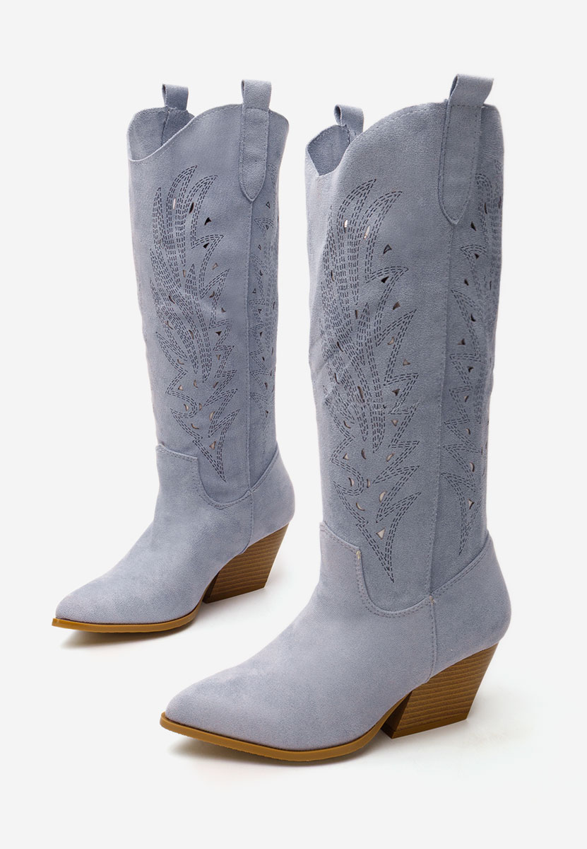 Cizme cowboy dama Indaia bleu