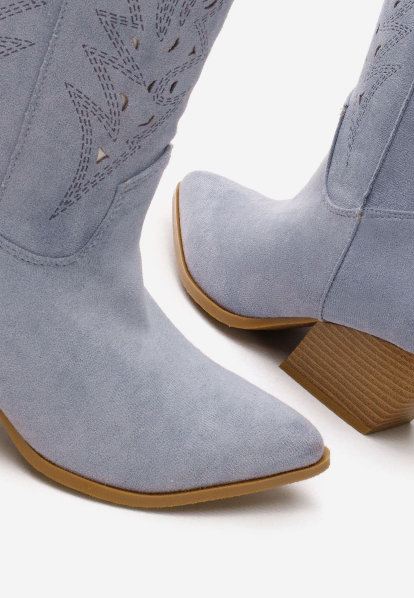 Cizme cowboy dama Indaia bleu