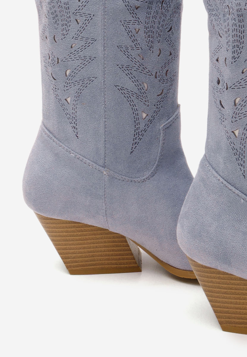 Cizme cowboy dama Indaia bleu