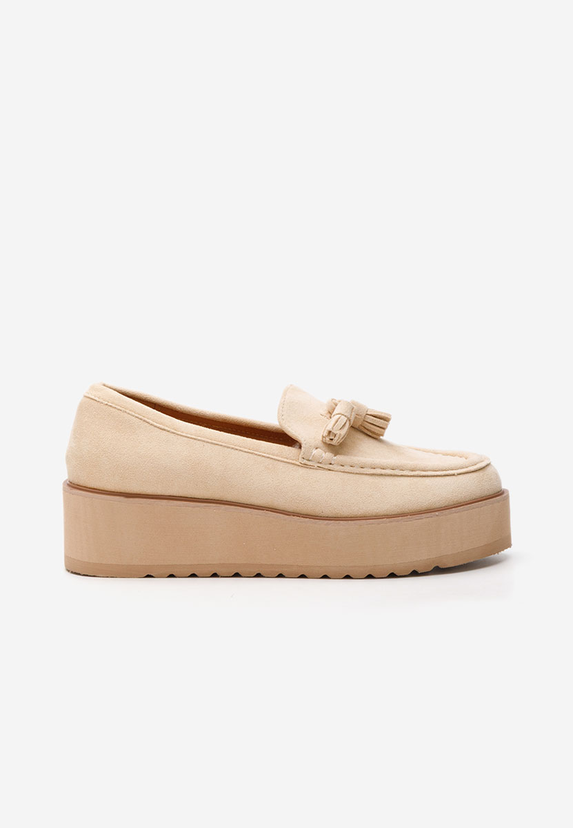 Mocasini cu platforma Leondra V2 bej
