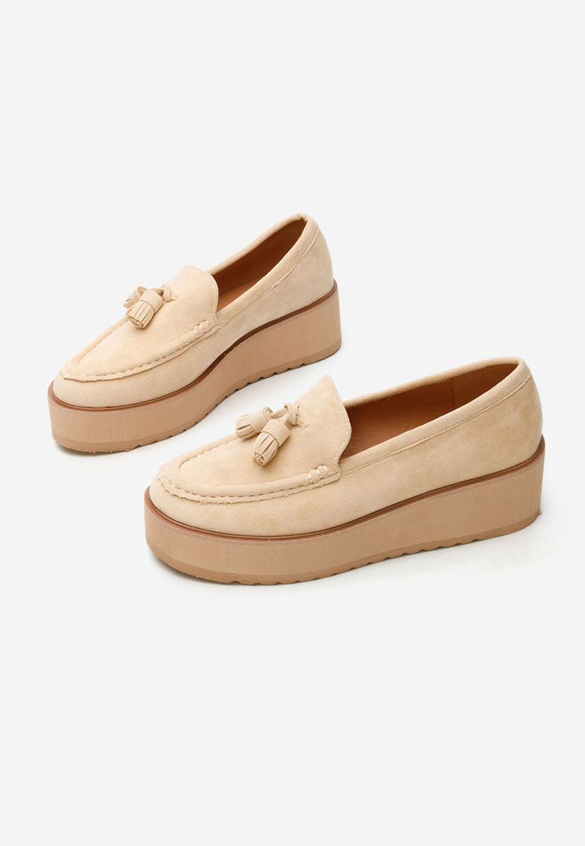 Mocasini cu platforma Leondra V2 bej