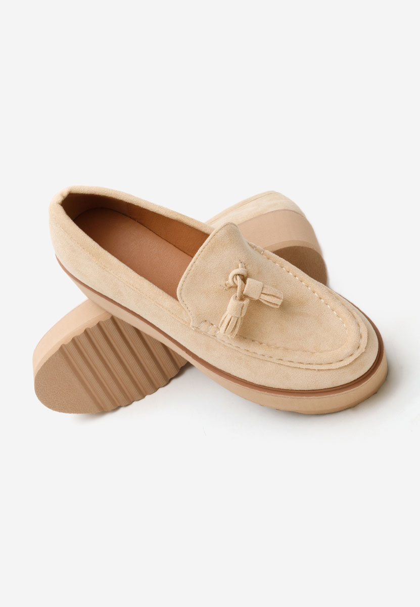 Mocasini cu platforma Leondra V2 bej
