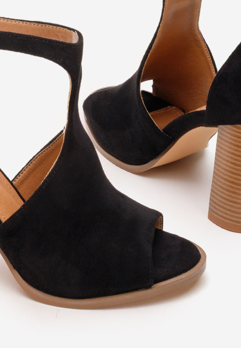 Sandale cu toc gros Jolanda negre Sandale cu toc gros Jolanda negre