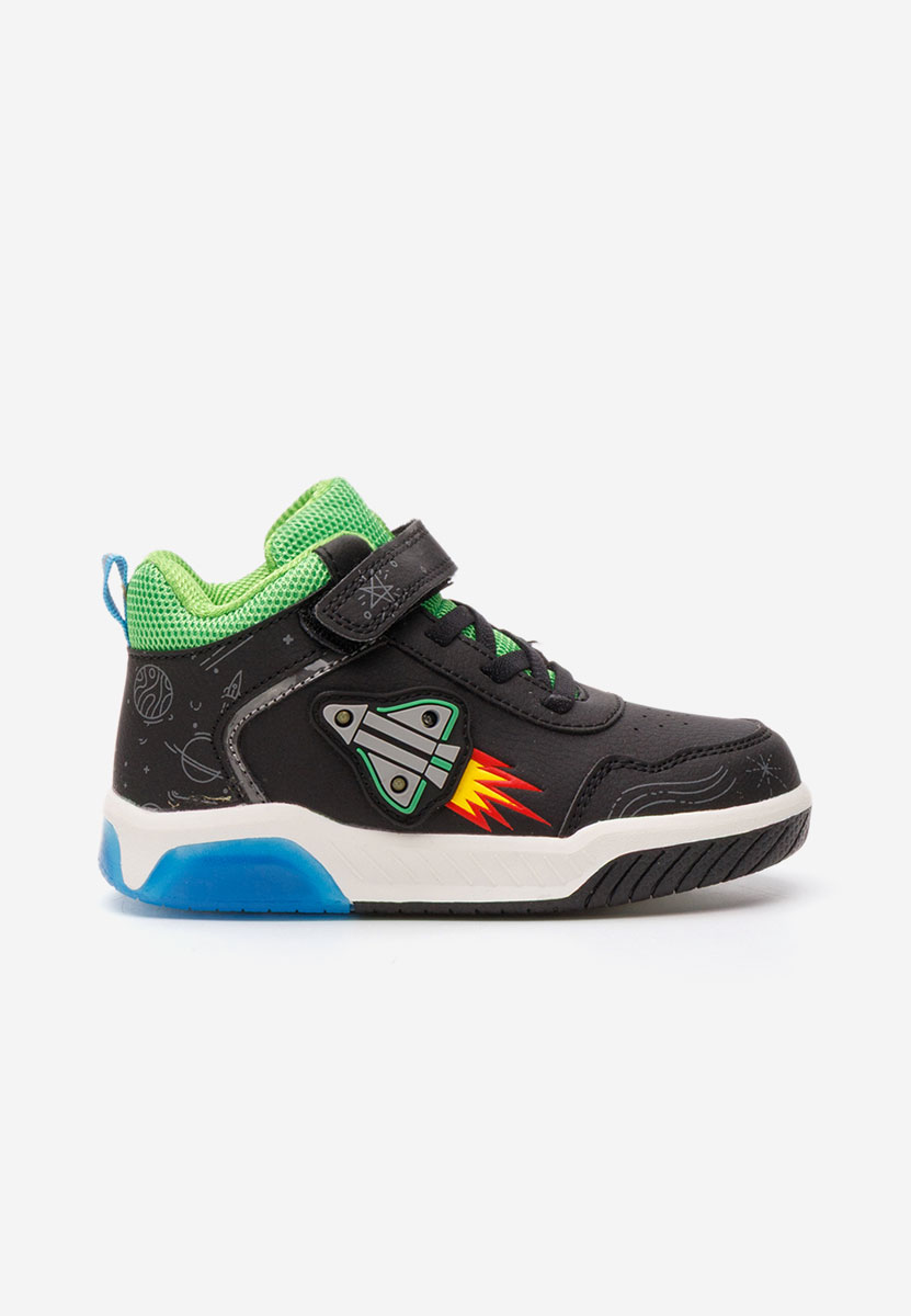 Sneakers baieti Rocket negri