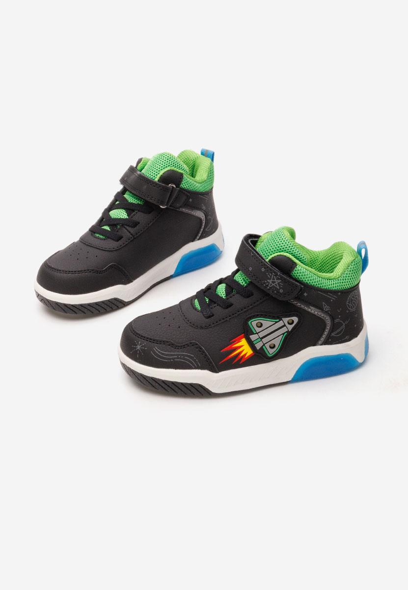 Sneakers baieti Rocket negri