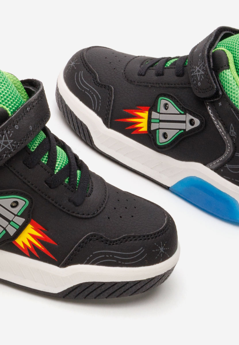 Sneakers baieti Rocket negri