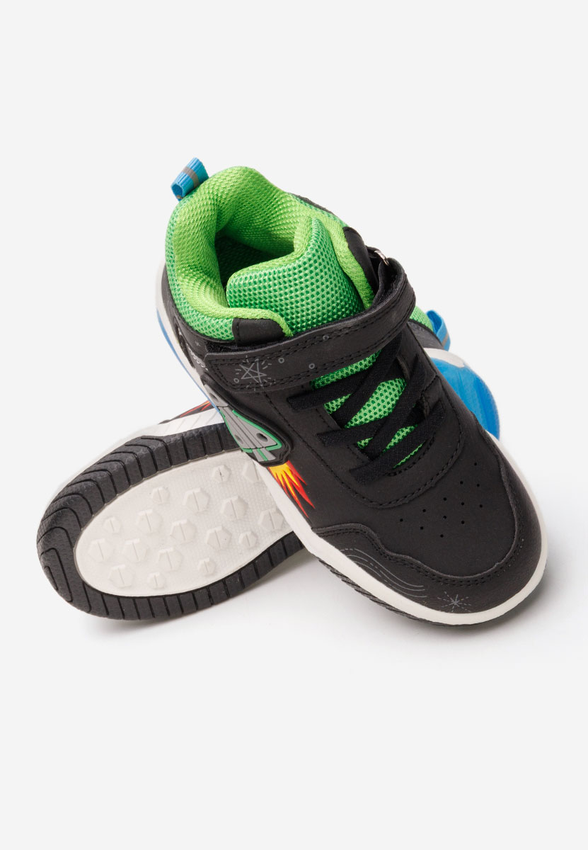 Sneakers baieti Rocket negri