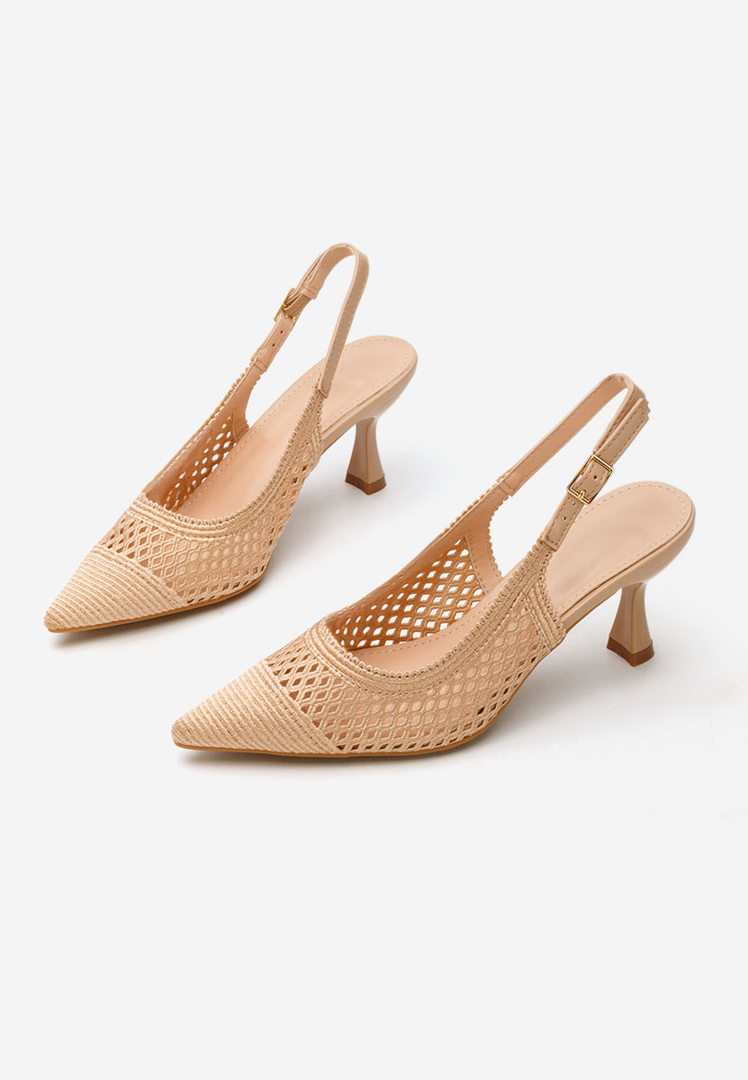 Pantofi slingback Deevina kaki