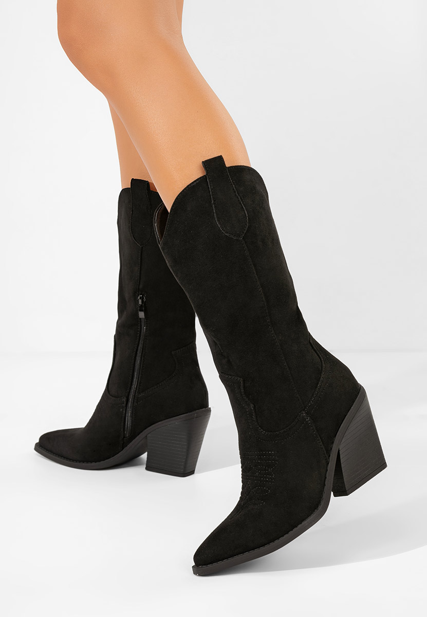Cizme cowboy dama Jena negre